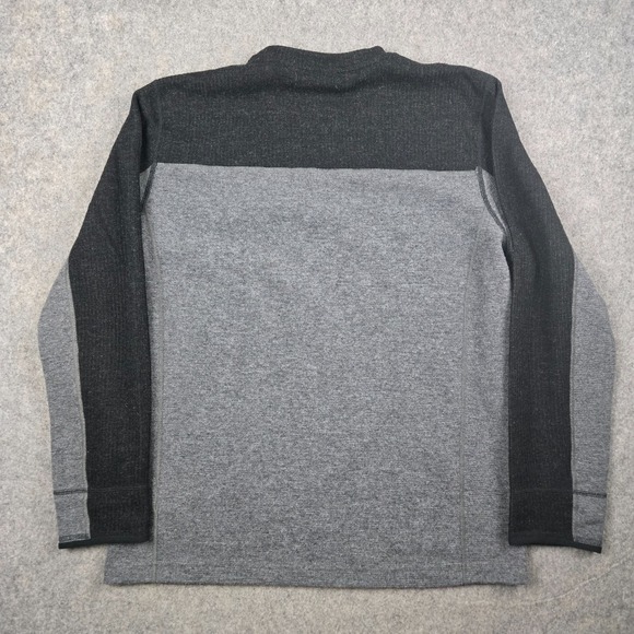 Prana Lonan Commando Sweater Mens XL Gray Wool Blend Long Sleeve Pocket Outdoors - Picture 6 of 10